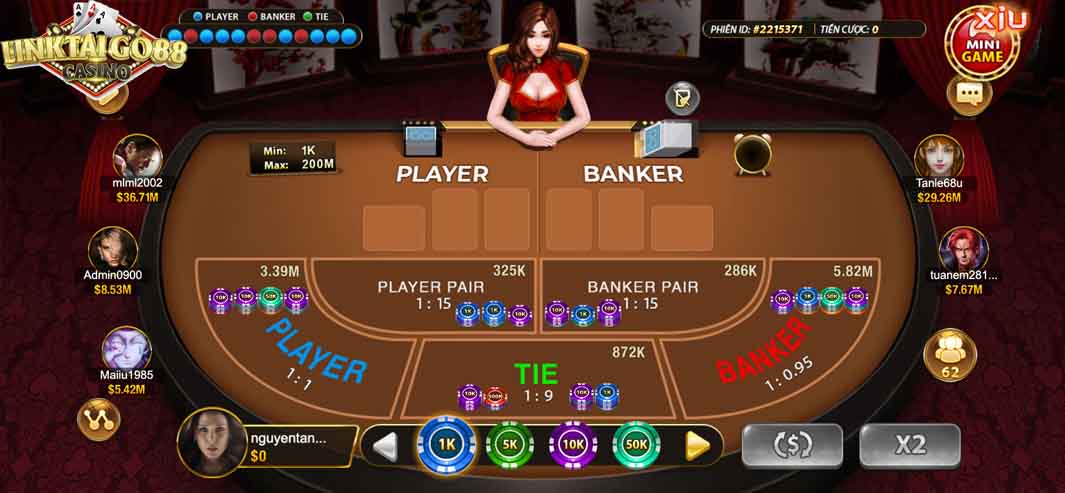 Baccarat là trò chơi thu hút lượng lớn anh em chơi trực tuyến