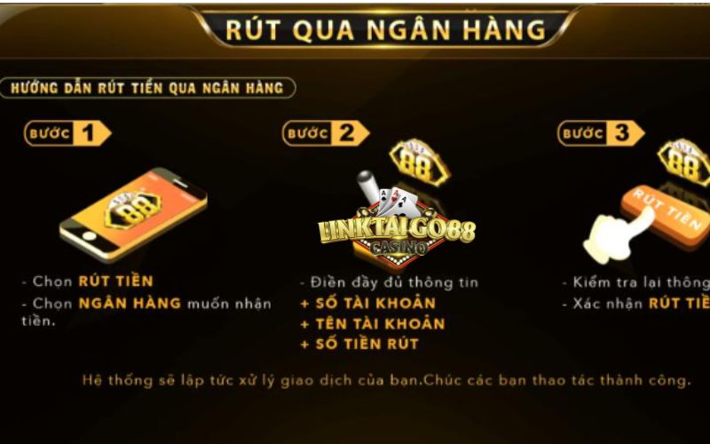 3 cách rút tiền game bài về tài khoản ngân hàng an toàn nhất